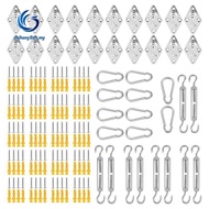 Shade Sail Fixing Kit Sun Shade Hardware Kit 6 Inch for Triangle Rectangle Sun Shade Sail Installati