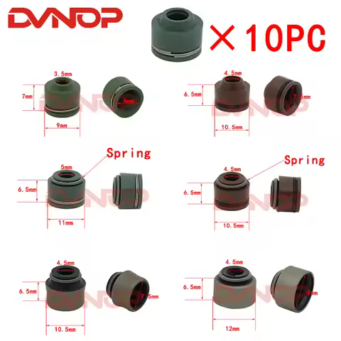 10pcs Motorcycle Valve Oil Seal For Honda CG125 CG150 Yamaha YP250 GS 150cc 125cc 200cc JH70 GY6 50 