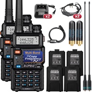 5RX Ham Radio (Upgraded of UV-5R) Multi-Band Receiving Two Way Radio with 4pcs Battery,VHF,1.25M,UHF
