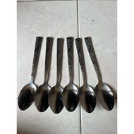 6 pcs premium embossed tablespoons