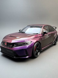 MH 1: 18 Honda Civic Type R FL5 White Simulation Alloy Car Model