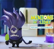 全新未拆袋 Pop Mart Minions Holiday 迷你兵團 超隱藏 大隱藏款 紫色 Evil Minion 變異小黃人 已絕版 市面難尋
