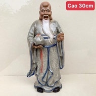GV. Statue of Mr. Tho in Cracked enamel 30cm high SP714
