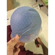 Light hair dyeing silicone hat, light crochet hat, hybrid crochet hat, free hook