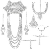 Traditional Ethnic Indian Kundan Dulhan Bridal Jewellery Set for Women