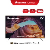 Aconatic ทีวี 75 นิ้ว LED 4K HDR WebOS Hub TV (Wee 2.0) รุ่น 75US210AN Smart TV สมาร์ททีวี ระบบปฏิบัติการ Web OS (รับประกัน 3 ปี)