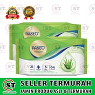 PASEO ANTI-BACTERIAL WET TISSUE 25 SHEETS ALOE VERA NON-ALCOHOLIC FREE TISSUE