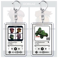 Gorillaz Demon Days band keychain code Spotify Feel Good Inc Clint Eastwood Mica Acrylic backpack de