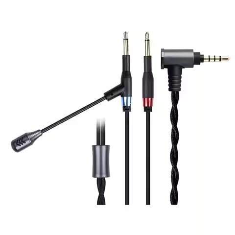 HFM04 Headphone Cable With HD Omnidirectional Metal Mic For Sony Hifiman HE400SE Sundara Arya Ananda