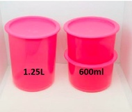 tupperware pink one touch set of 3pcs