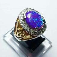 Cincin Batu Akik Kalimaya Australia Jarong Biru HQ