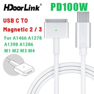 HdoorLink USB C To Mgsaf3/2 Charging Cable Mgsaf2/3 Magnetic Charger Power Cord For M2 A2681 A2442 A
