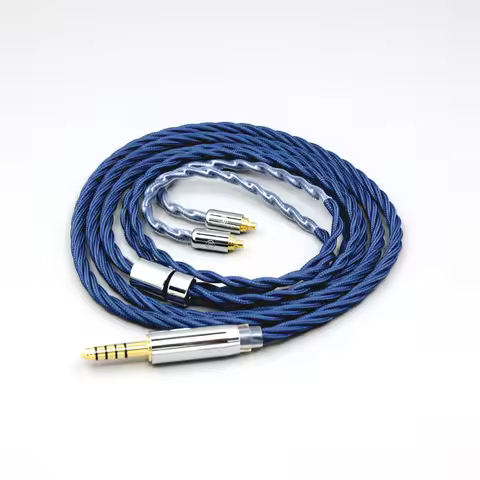 99% Pure Silver OCC Graphene Alloy Full Sleeved Earphone Cable For Sennheiser IE200 IE300 IE900 IE60