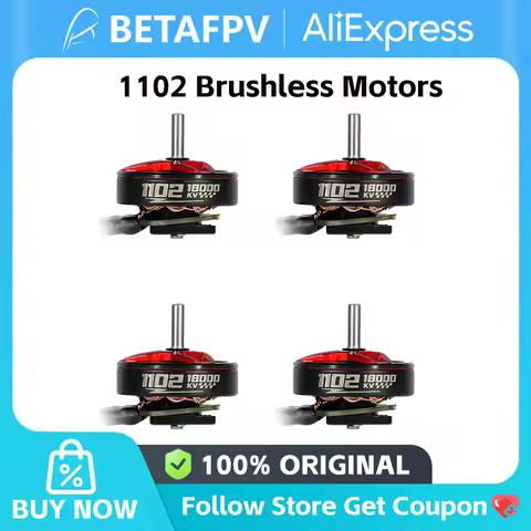 4PCS BETAFPV 1102 Brushless Motors 1102 18000KV for 75mm Frame Meteor75 HD For RC FPV BWhoop Racing 