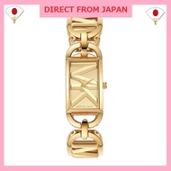 Michael Kors MK EMPIRE Three-Hand Gold Tone Stainless Steel Watch