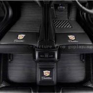 For Cadillac CT4 CT5 CT6 SLS XT4 XT5 Car Floor Mats Striped design Car Carpet custom fit car mat kar
