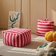 Tatami Low Stool Futon Living Room Shoe Changing Stool Small Stool Sitting Cushion Dopamine Home Flo