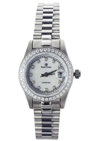 Royal Crown นาฬิกาข้อมือผู้หญิงประดับเพชร รุ่น 3594L สีเงิน