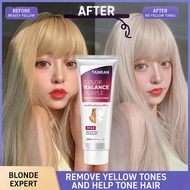 Purple Shampoo Keratin Hair Care Anti Yellow Brass Removal Hair Color Correcting Shampoo Blonde Hair