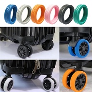 8Pcs Waterproof Suitcase Wheel Protectors Wear-Resistant Noise-reducing Luggage Spinner Wheels Protective Cover Set For Rubber Caster