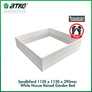 Bunnings Sandleford #0067496 1130 x 1130 x 290mm Katil Taman Bertingkat Nuvue Putih
