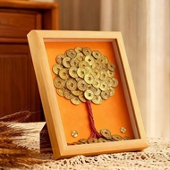Five-cent coin money tree photo frame diy Material package decorative photo frame money tree opening