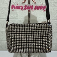 Awang handbag. party ketek bag. bling bling diamond bag. genuine awang leather bag. preloved bag