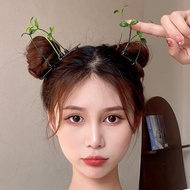 Fashionable Bean Sprout Hair Clip Cute Plant Bean Hair Mushroom Hair Women's Clip I1o9