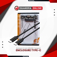 Quandra Online Enclosure Clear Type-C 2.5" USB 3.1