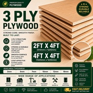 Plywood (2ft x 4ft) (4ft x 4ft) 3/5/8/10/12/18mm cutting available