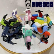 GLENES Motorcycle Model, Cartoon Vehicle Toy Mini Motorcycle, Birthday Gifts Cute Metal Motobike All