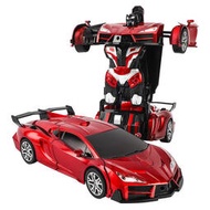 網拍好物誌手勢感應遙控變形車金剛機器人電動賽車警車兒童跑車男孩玩具2.4G