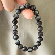 優質天然 l 星輝 骨幹 灰銀 貓眼效應 高品 手串 水晶 礦石