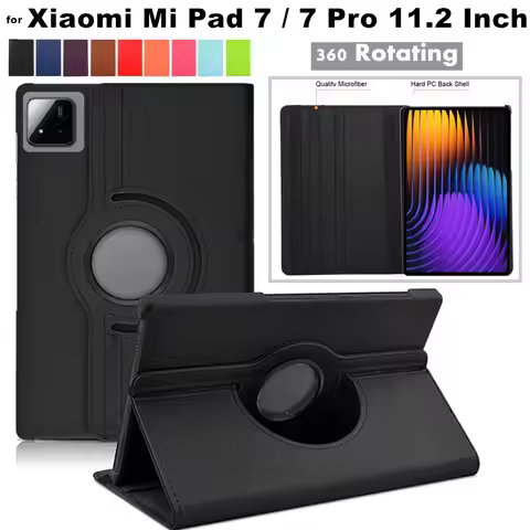 for Xiaomi Mi Pad 7 11.2 Inch 2024 Case Tablet 360 Rotating Leather Case for Xiaomi Mi Pad7 Pro 11.2