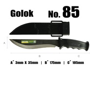 มีดพก มีดเดินป่า มีดตัดไม้ มีด มีดพกมาเลย์ ทำจากเหล็กกล้าคาร์บอนเกรดสูง GOLOK KNIFE ตรา SAMLEE M2222