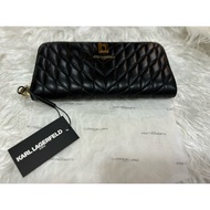 Authenthic KARL LAGERFELD LAFAYETTE long zip wallet/ purse