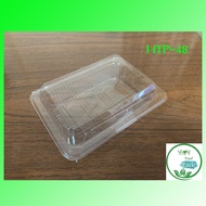 🔥TP-48,H TP-48🔥กล่องพลาสติกใส OPS สำหรับใส่อาหาร กล่องข้าว กล่องเบเกอรี่ bakery (100 ชิ้น)