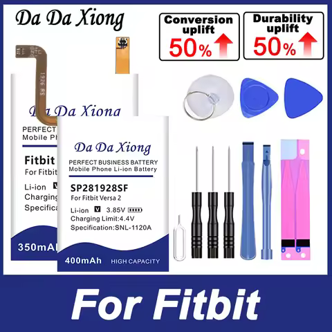 DaDaXiong SP281928SF LSSP321830AE FitbitCharge5 Battery For Fitbit Versa Charge Blaze 5 FB502 2 3 Li