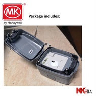 MK 86486 GRY 1 Gang 13A Waterproof Weatherproof  IP66 Switch Socket