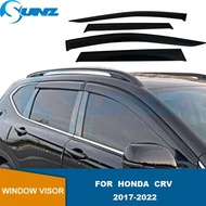 Rain Side Window Protector For Honda Crv 2017 2018 2019 2020 2021 2022  Weathershiled Door Visor Acc