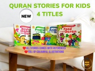 QURAN STORIES FOR KIDS / 4 TITLES / BOARD BOOKS COVER/ 4 YEARS+