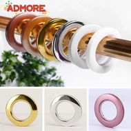 ADMORE Curtain Grommet, Hanging Plastic Curtain Eyelet Ring, Curtain Accessories Mute Hanging Curtai