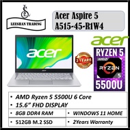 [BRAND NEW] Acer Aspire 5 A515-45-R1W4 (Silver) 15.6 Inches FHD AMD Ryzen 5 5500U 6 CORE WIN 11 HOME