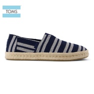 Toms Men Alpargata Rope 2.0 Navy Beach Stripe