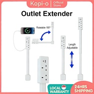 [SG] New Outlet Extender Adjustable Length Power Outlets Extender Power Socket 180° Rotatable Plug
