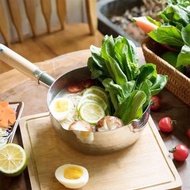 【YOSHIKAWA吉川】槌目紋不鏽鋼雪平鍋18cm(有刻度) IH對應