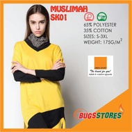 Oren Sport Female Girls Women Muslimah Long Sleeve Tee - Shirt - SK01