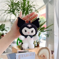 14 ซม. น่ารัก Melody Kuromi ตุ๊กตาพวงกุญแจของขวัญพวงกุญแจตุ๊กตาพวงกุญแจอุปกรณ์เสริมพวงกุญแจของขวัญ