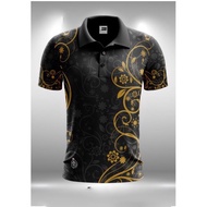 A007 BATIK SONGKET SUBLIMATION POLO COLLAR TSHIRT