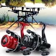 Sougayilang 4BB Spinning Fishing Reel 5.2: 1 Gear Ratio 4000 Model Red / Black Fishing Reel for Freshwater Fishing